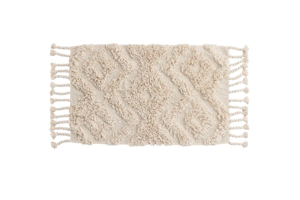 Rectangular Carpet 50 x 80 Offwhite