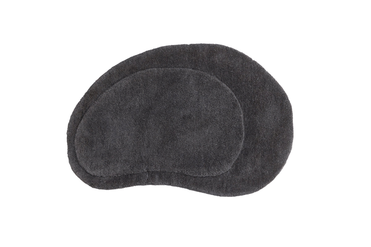 Oval Carpet 50 x 75 Dark Grey