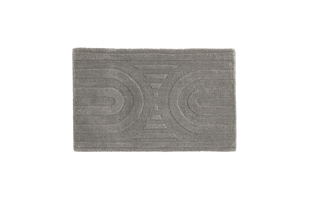 Rectangular Carpet 50 x 80 Silver