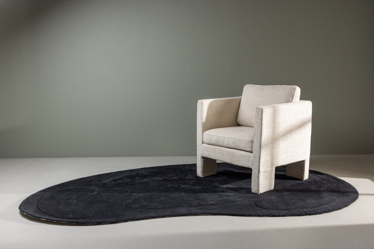 Oval Carpet 175 x 290 Black