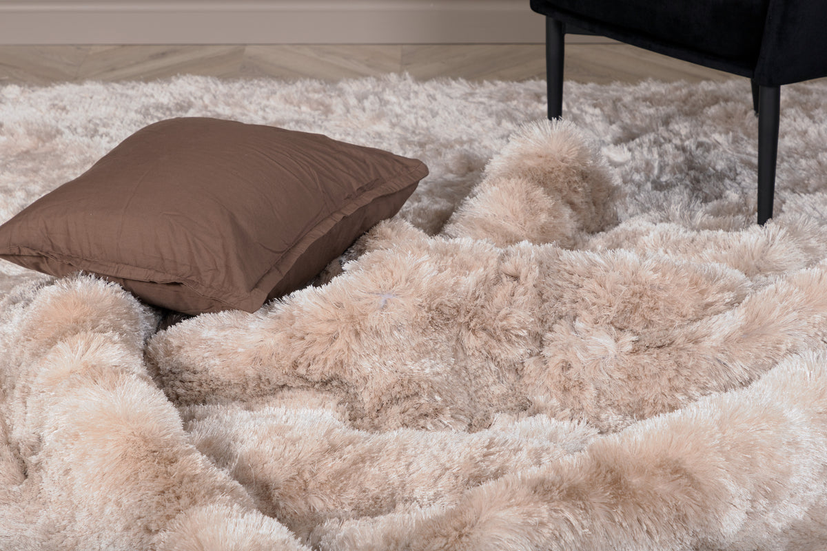 Rectangular Carpet 171 x 242 Beige