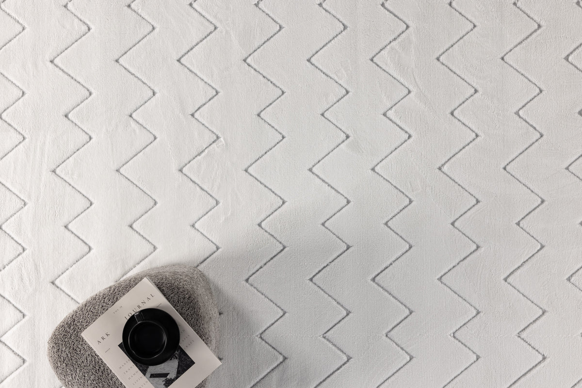 Rectangular Carpet 200 x 290 White