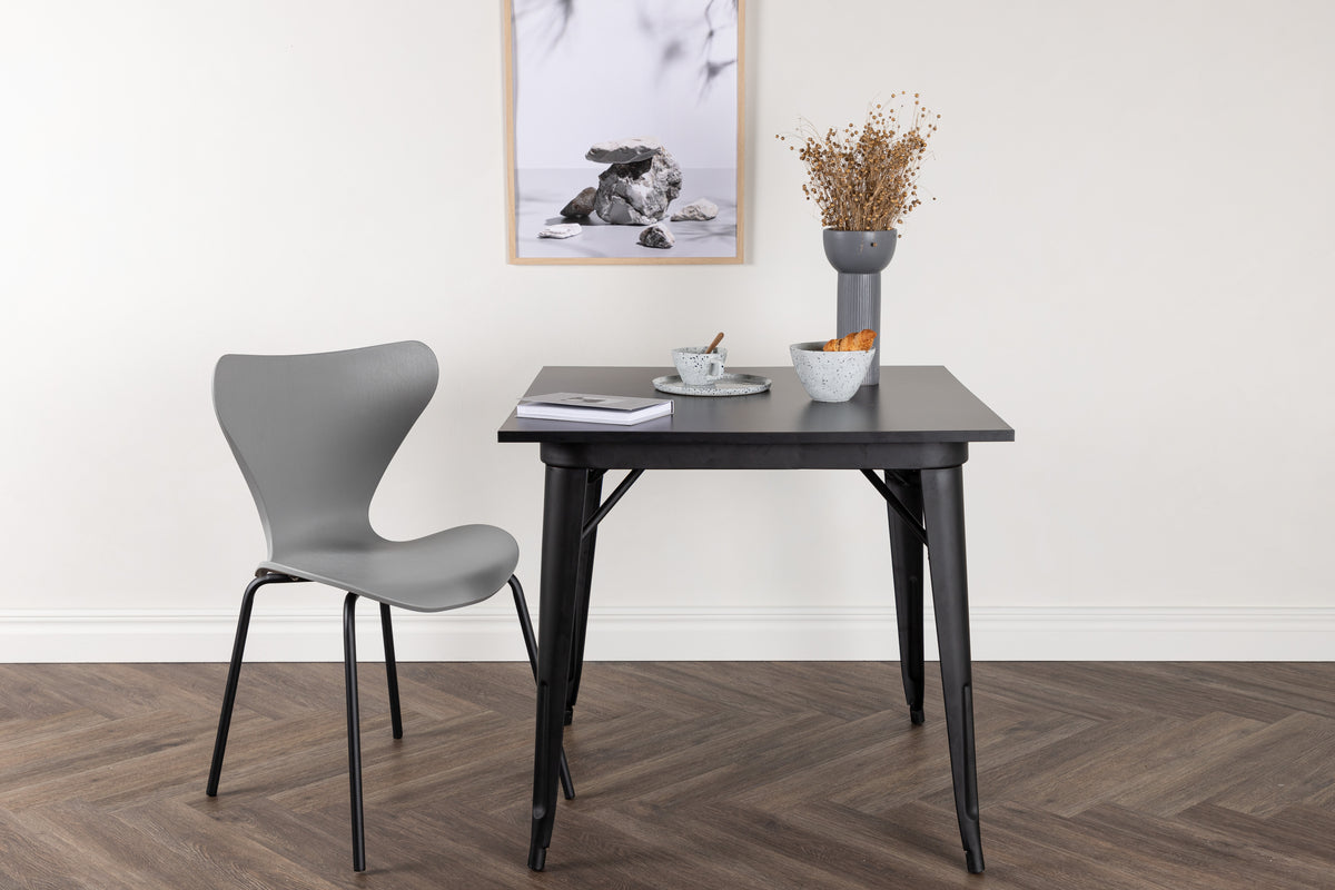 Rectangular Dining Table 80 x 80 Black