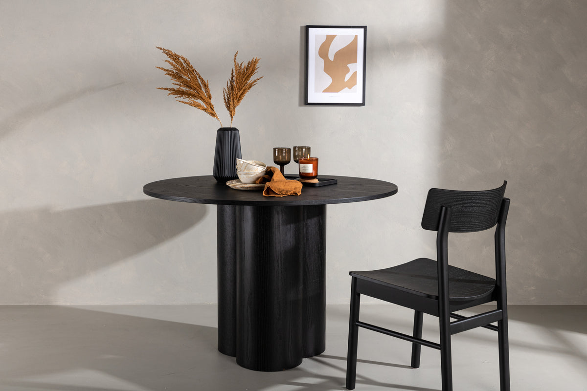 Round Dining Table ø110 Black