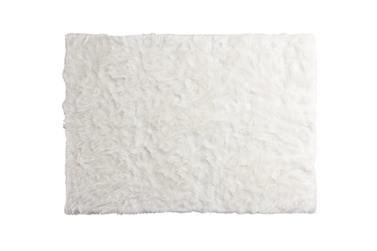 Rectangular Carpet 160 x 230 White