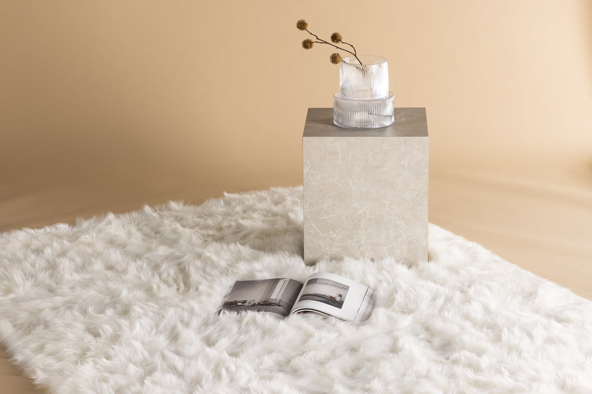 Rectangular Carpet 160 x 230 White