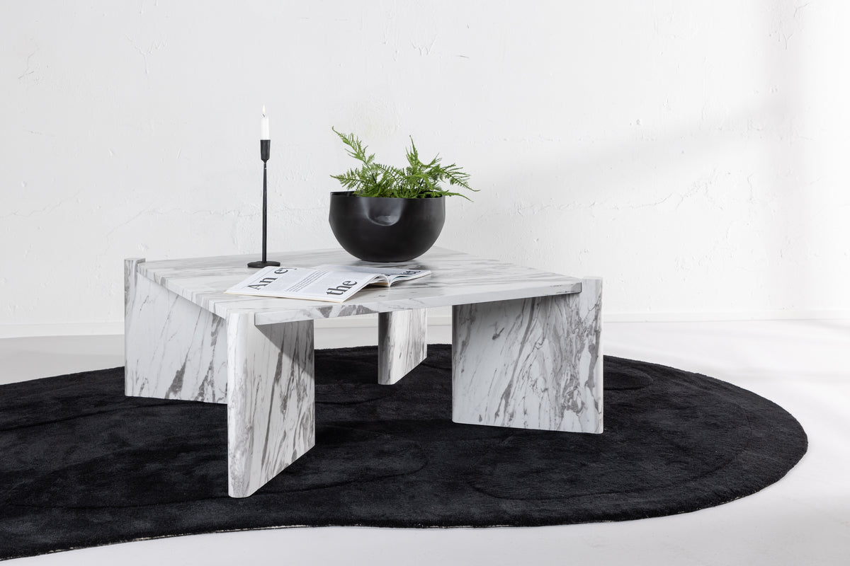 Sofa Table 100 x 100 White