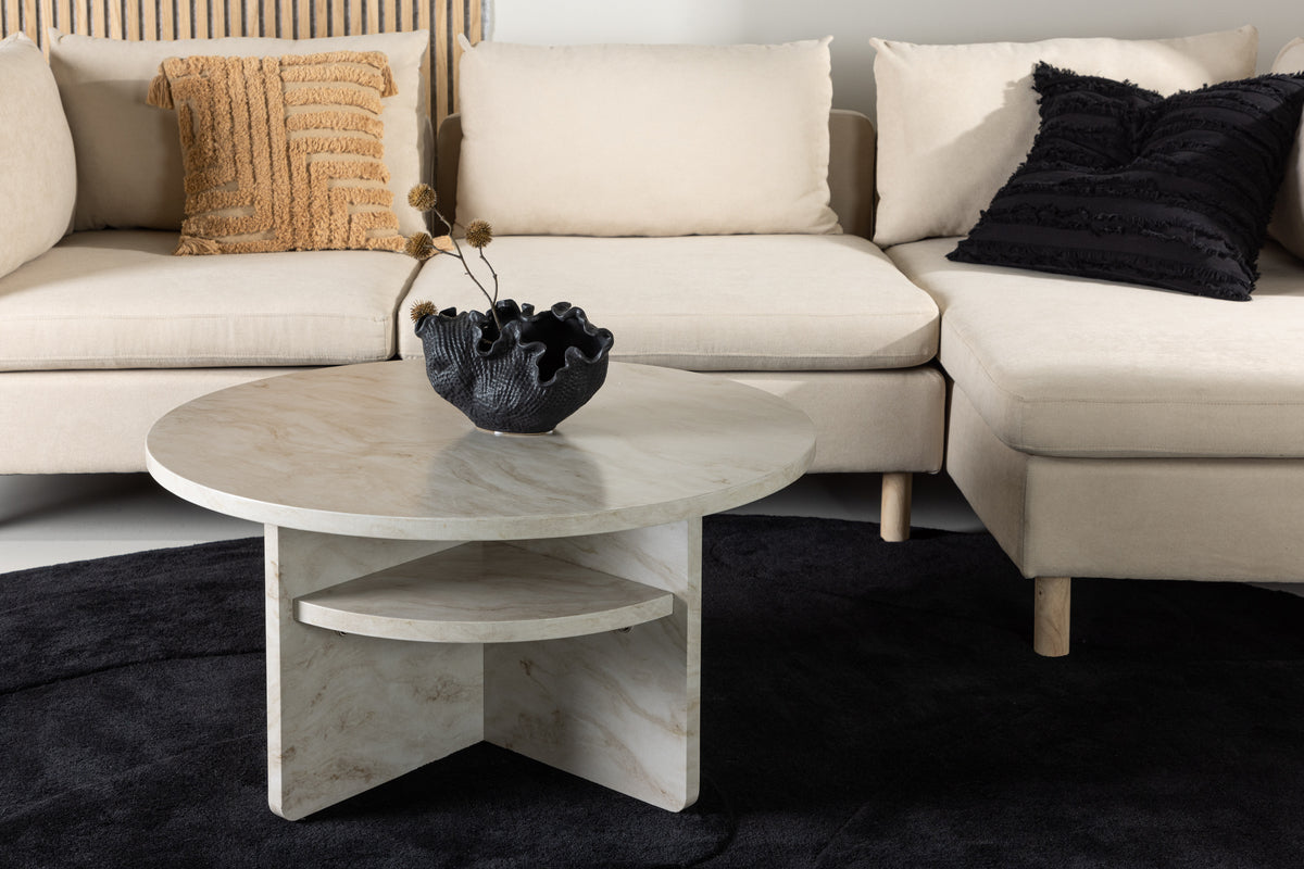 Sofa Table ø85 Beige