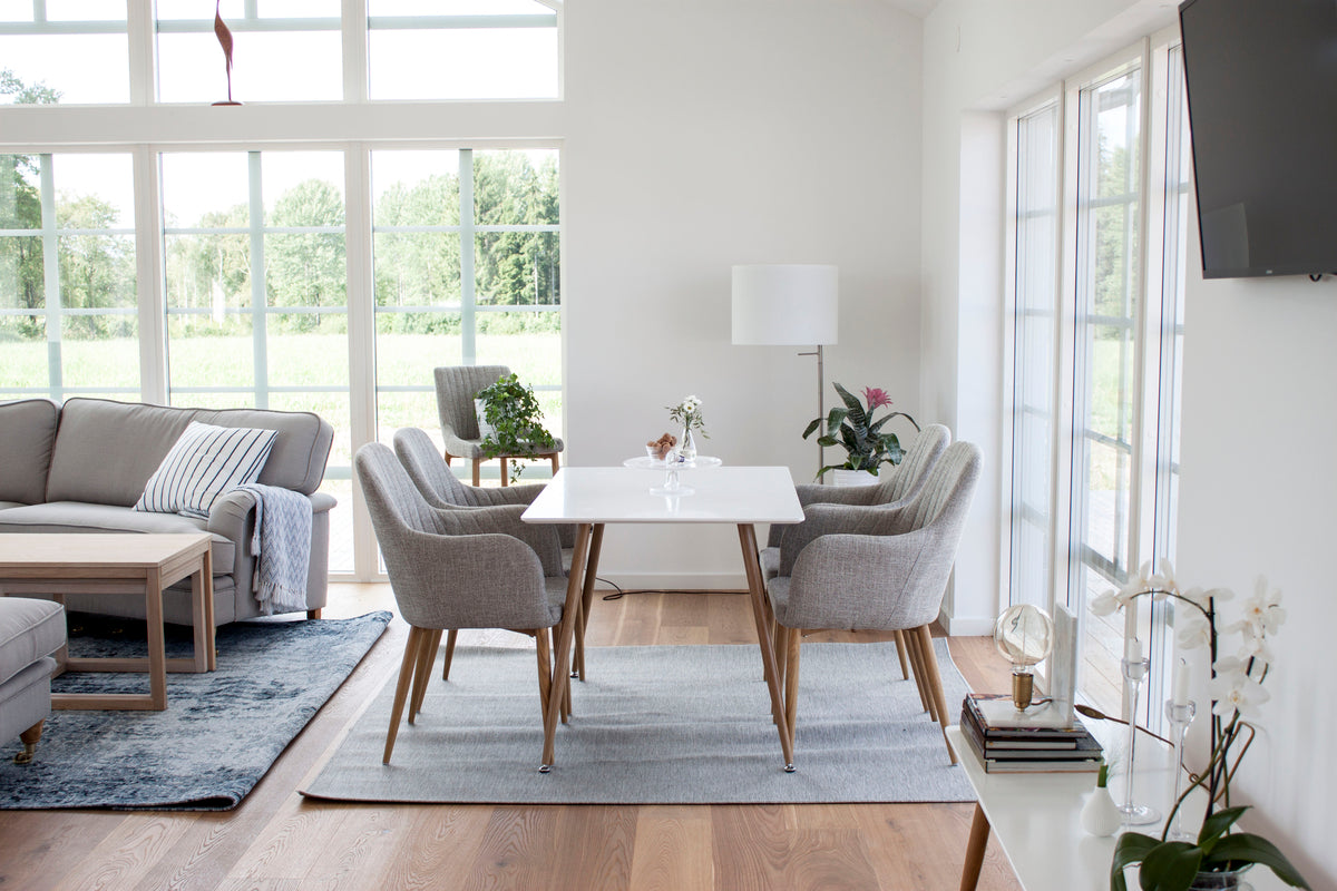 Rectangular Dining Table 80 x 120 White