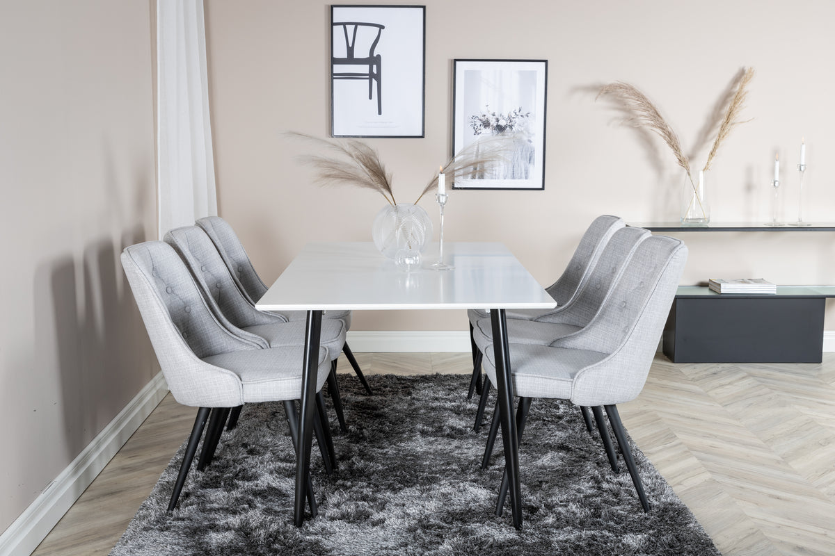 Rectangular Dining Table 90 x 180 White
