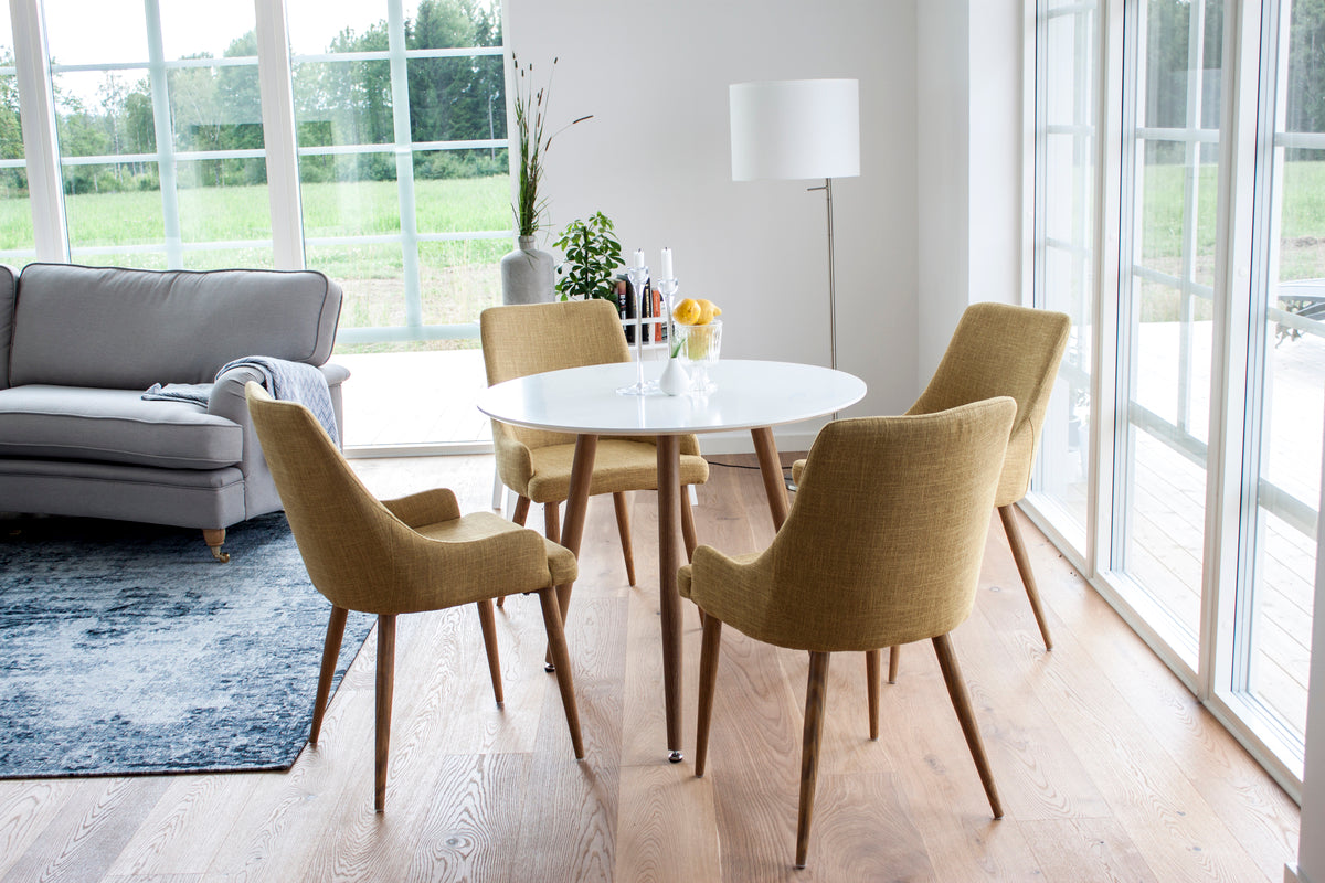 Round Dining Table ø90 White