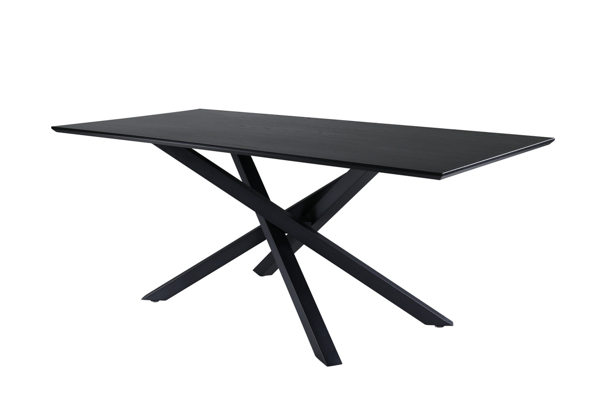 Rectangular Dining Table 180 x 76 x 90 Black