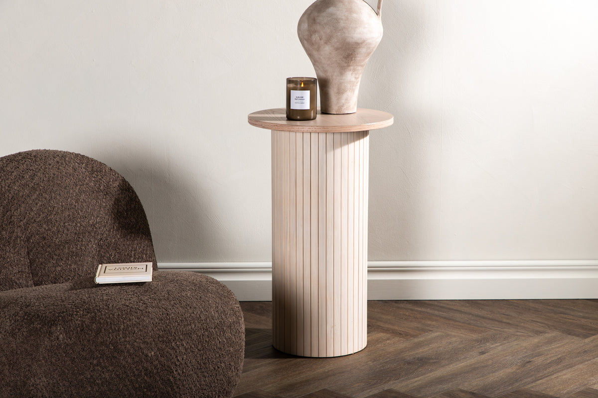 Side Table ø40 Whitewash