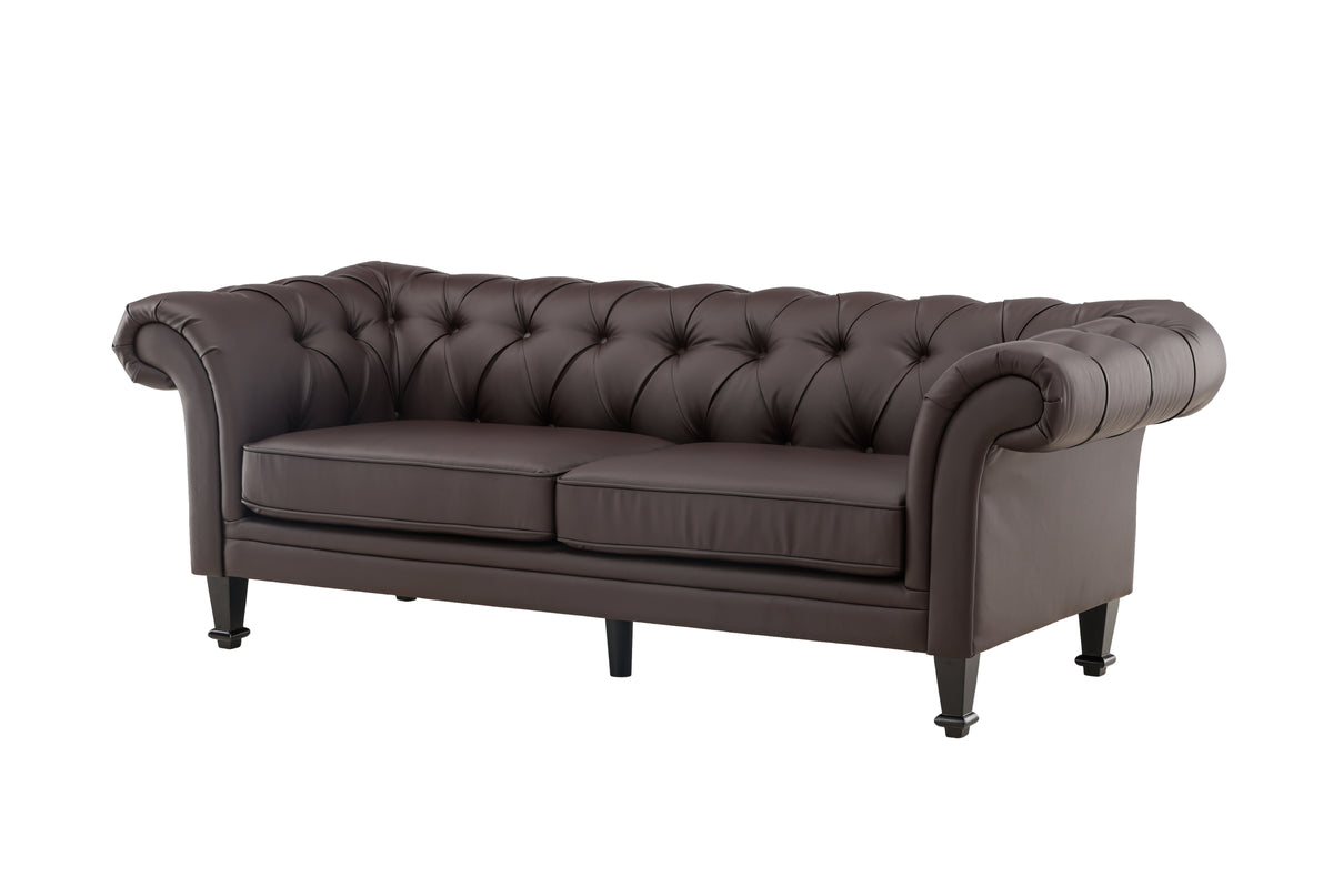 3-Seat Sofa Brown