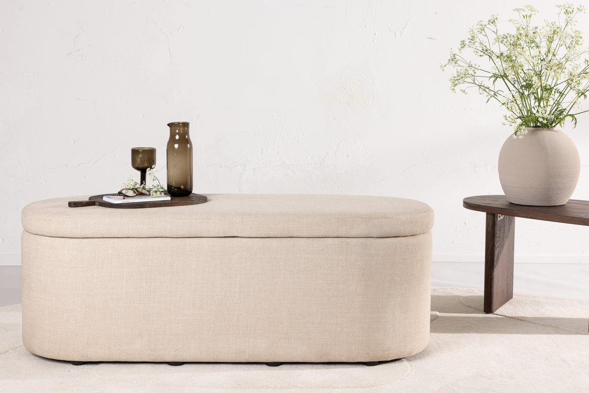 Ottoman 50 x 130 x 47 Offwhite
