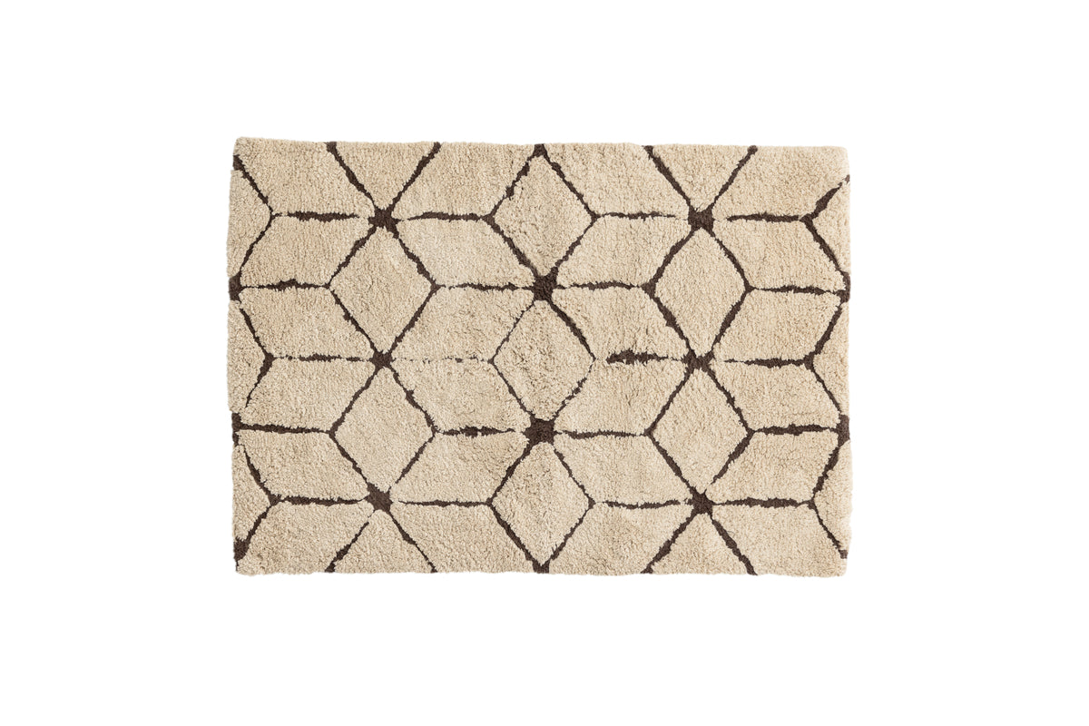 Rectangular Carpet 60 x 90 Brown