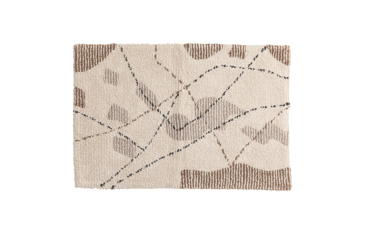 Rectangular Carpet 60 x 90 Ivory