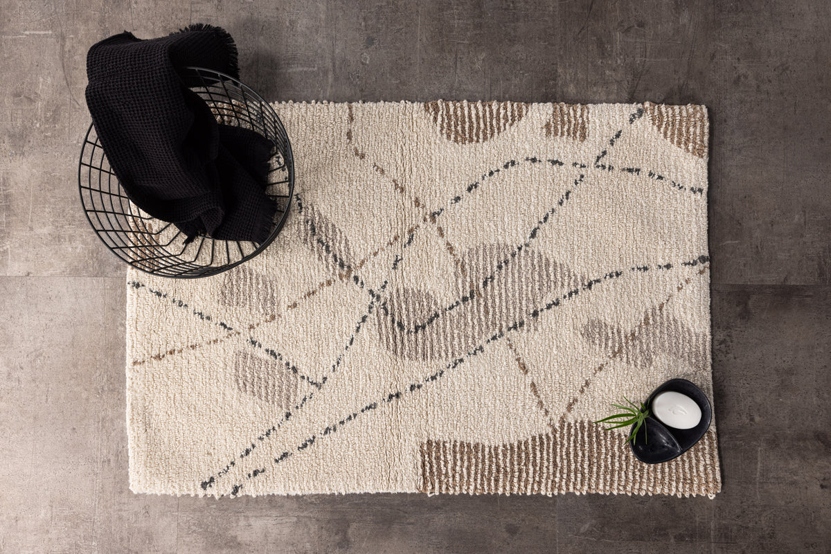 Rectangular Carpet 60 x 90 Ivory
