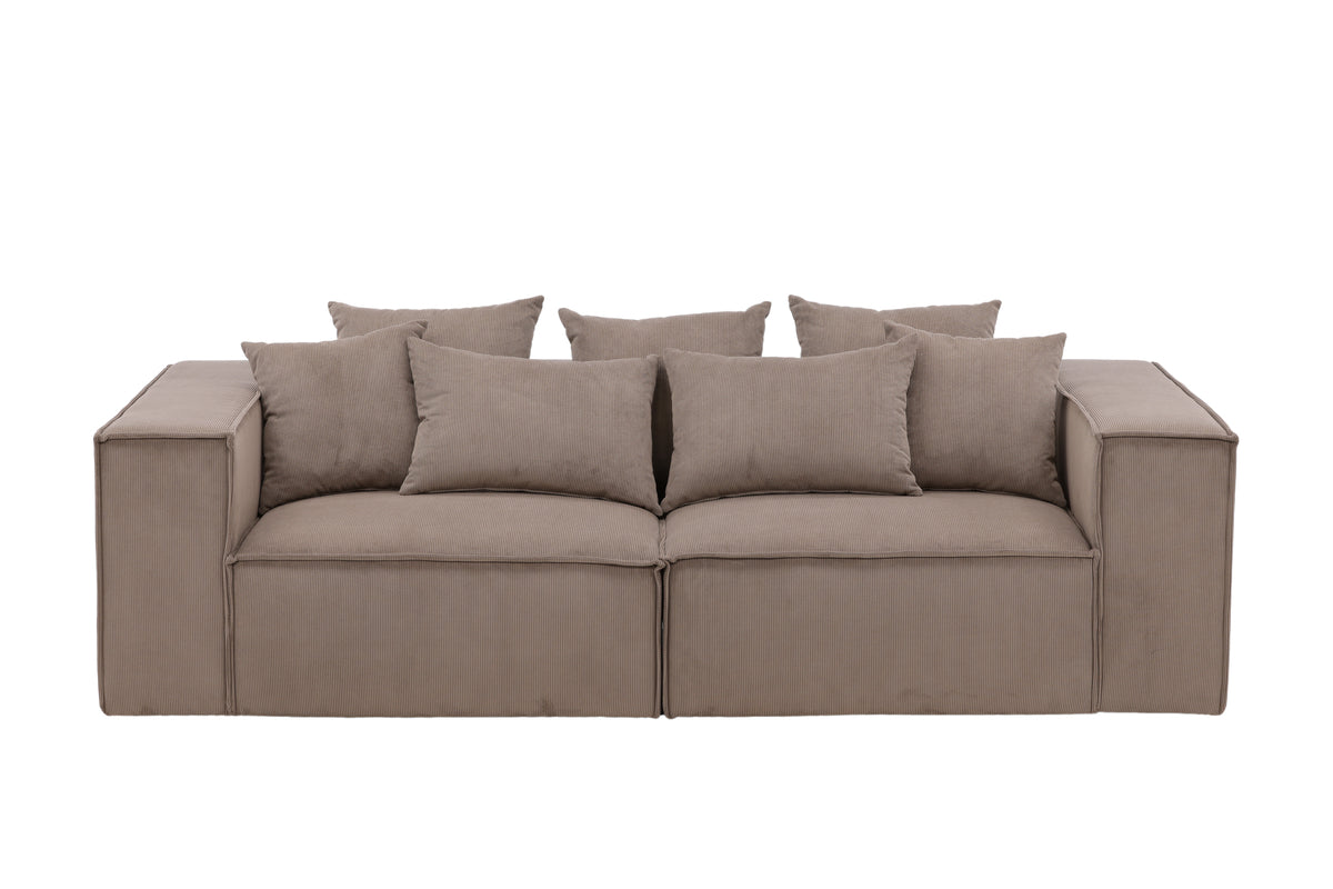 3-Seat Sofa Brown