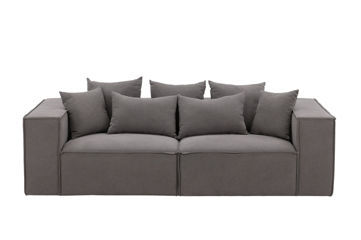 3-Seat Sofa Grey