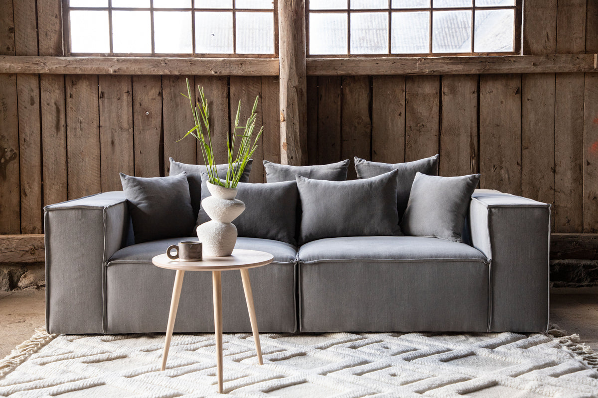 3-Seat Sofa Grey