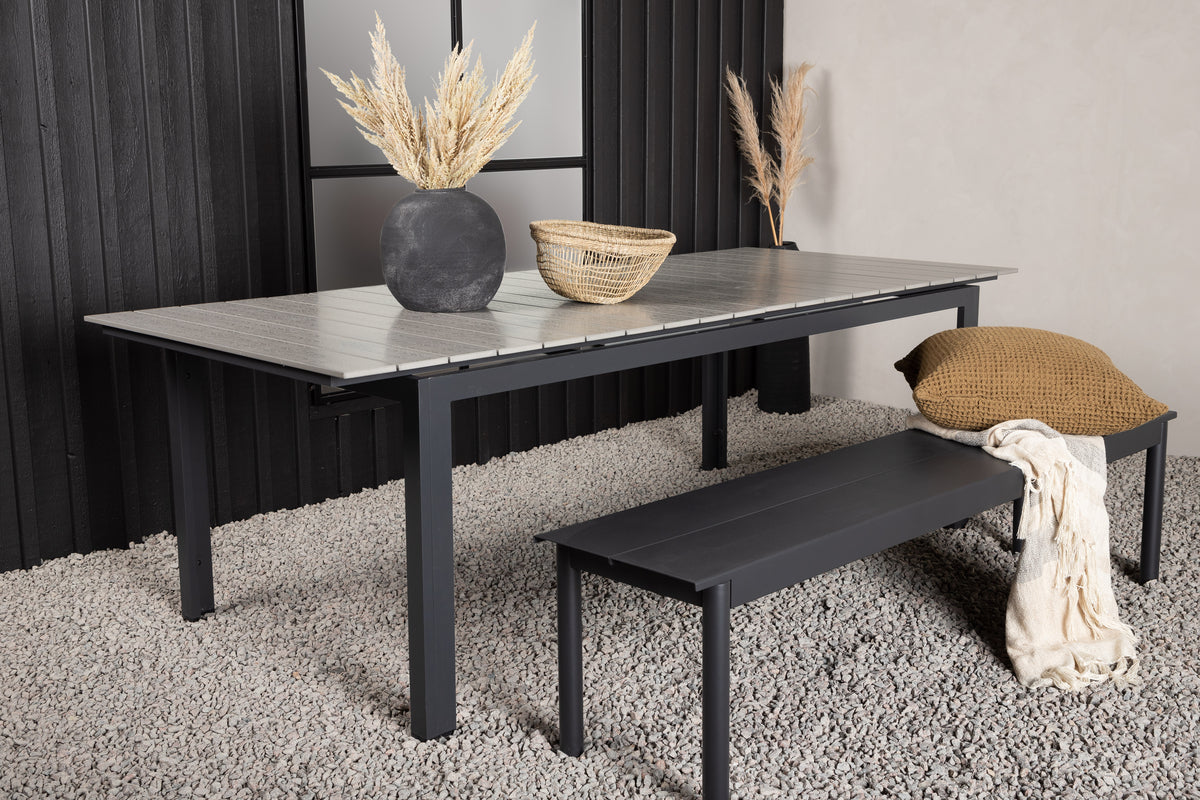 Rectangular Dining Table 75 x 229 x 100 Black