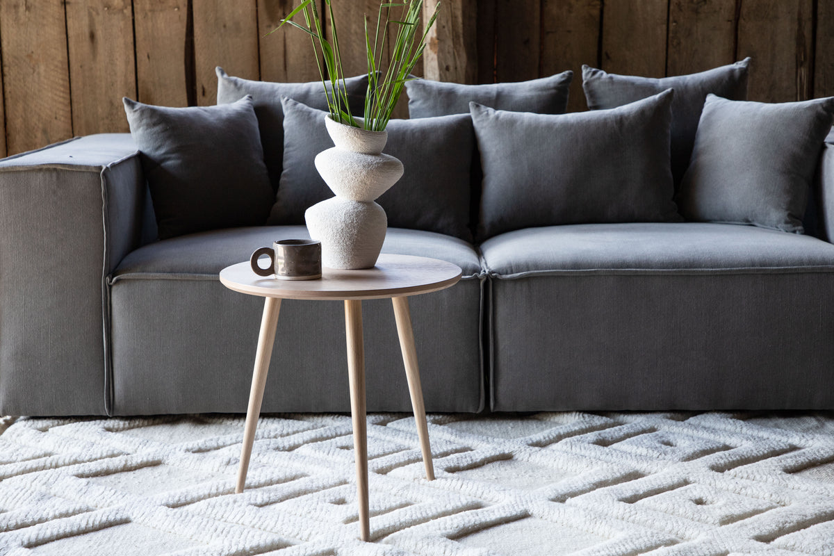 Side Table ø48 Whitewash