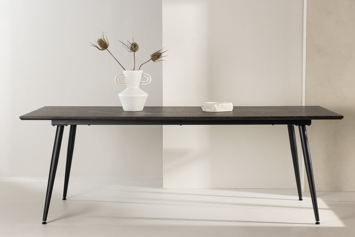 Rectangular Dining Table 100 x 220 Brown