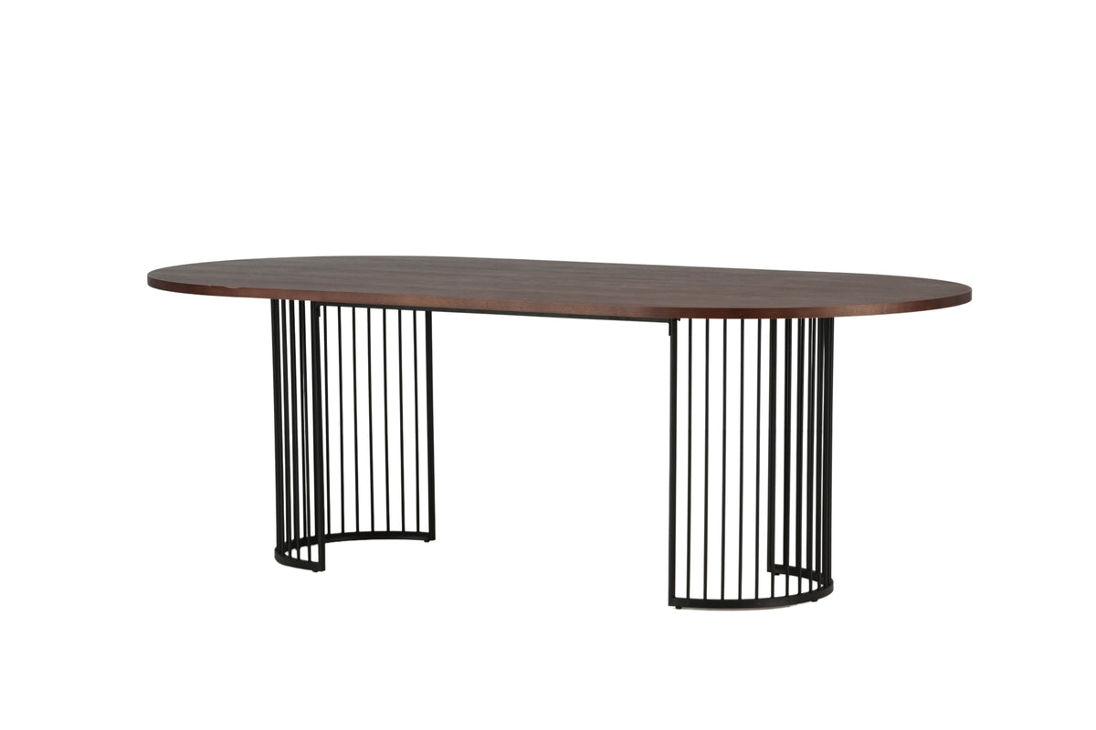 Oval Dining Table 110 x 220 Walnut