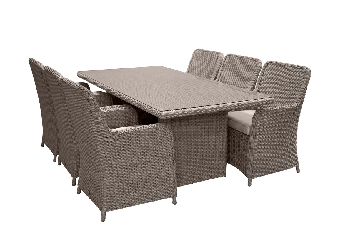 Dining Set Grey Grey