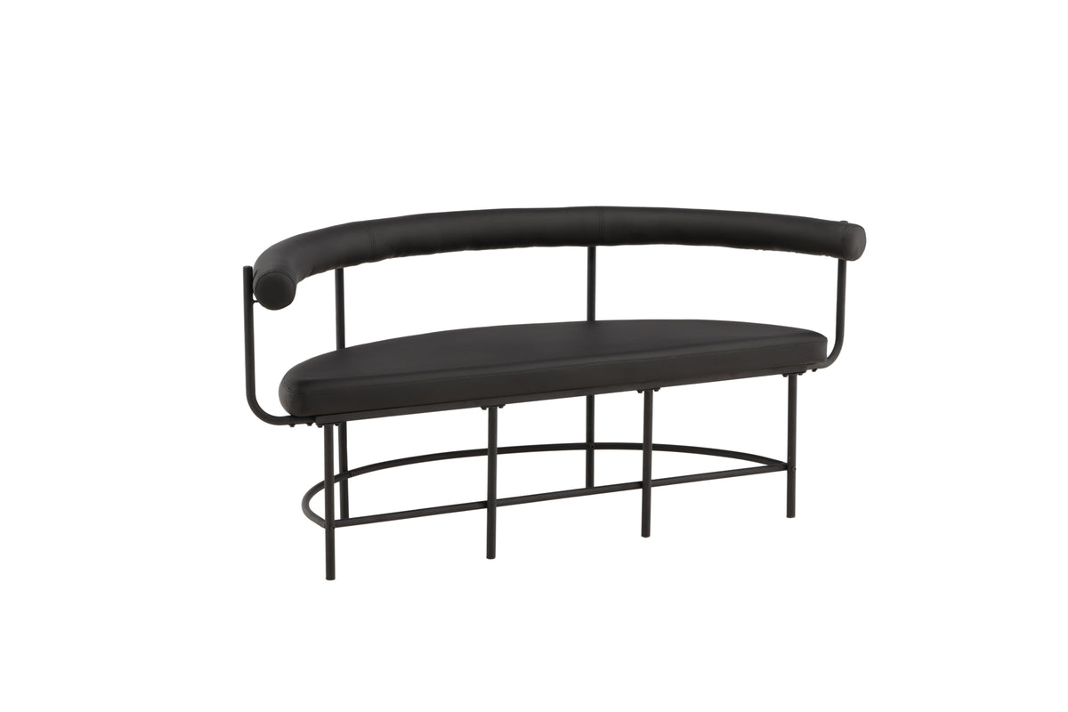 Bench Sofa 165 x 51 Black