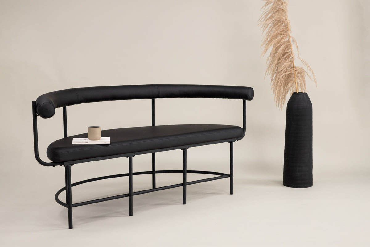 Bench Sofa 165 x 51 Black