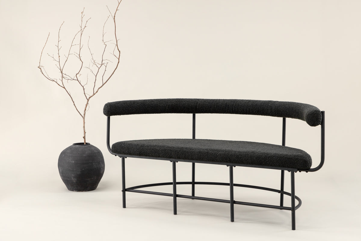 Bench Sofa 165 x 51 Black