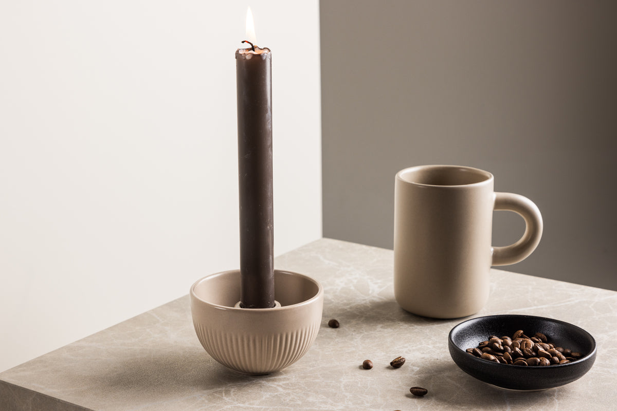 Candlestick ø9 Beige