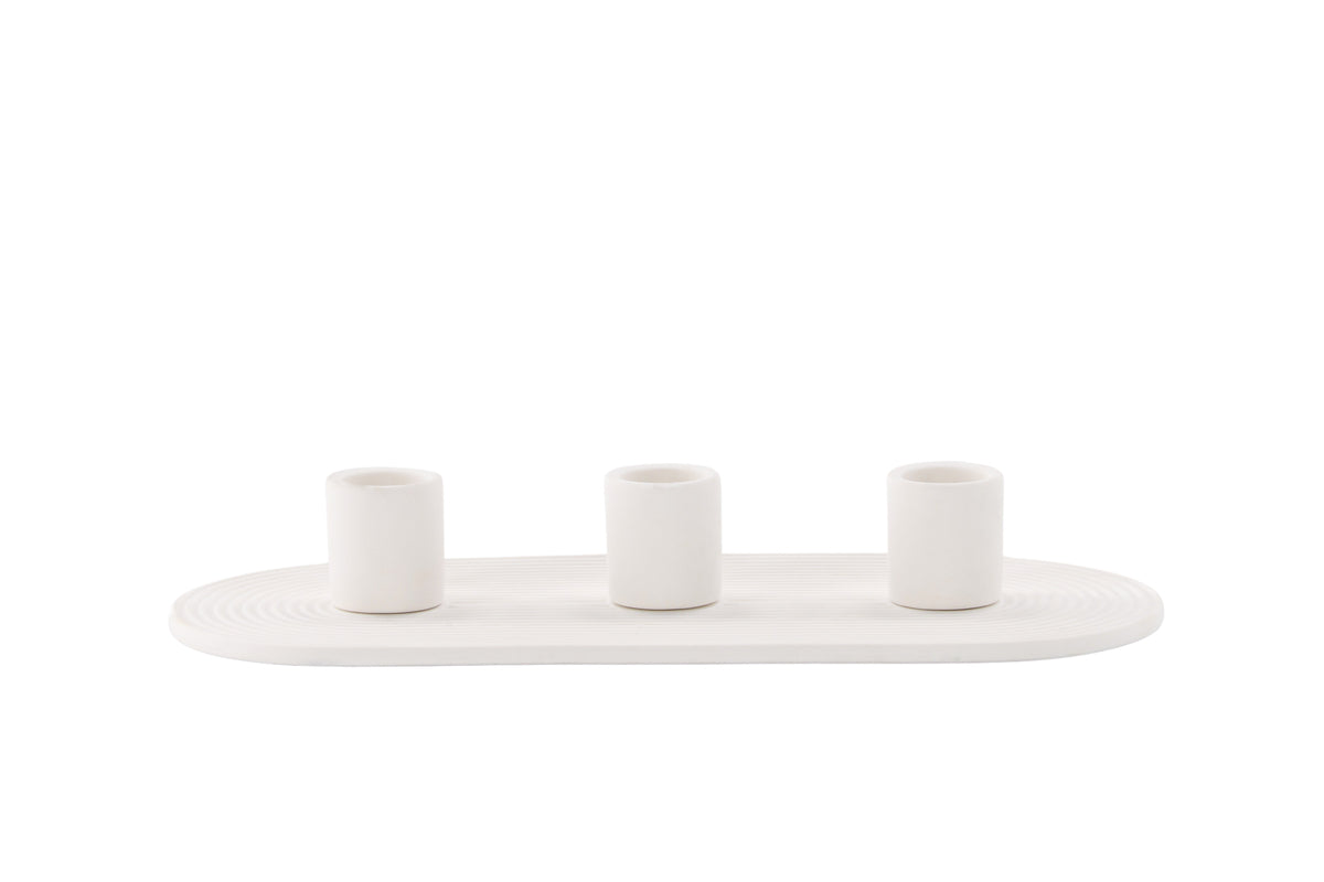 Candlestick 4 x 24 x 10,5 White