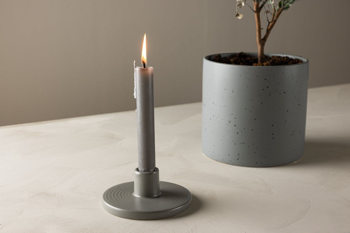 Candlestick ø12 Grey