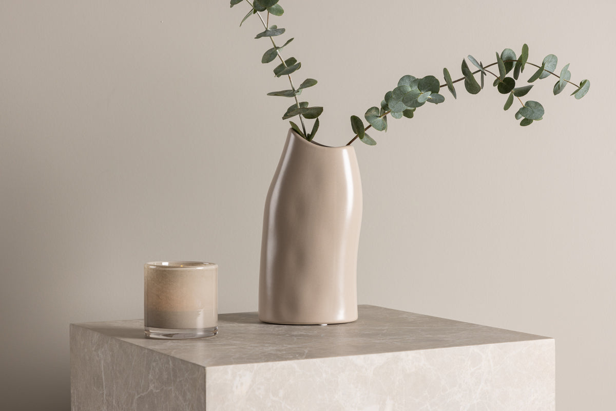 Vase 23 x 12 x 9 Beige