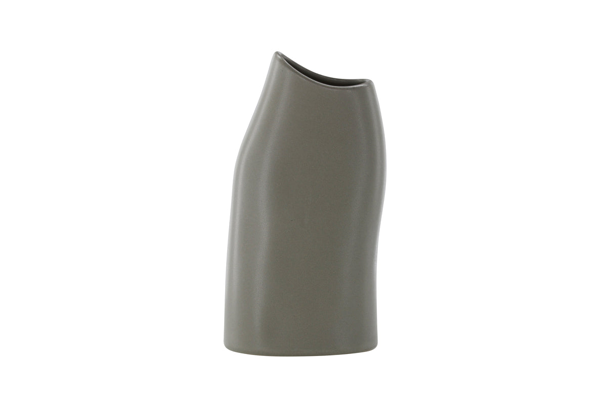 Vase 23 x 12 x 9 Dark Grey