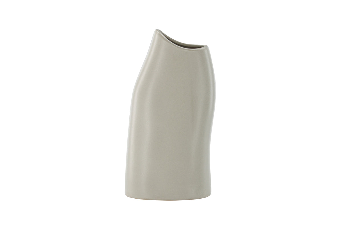 Vase 23 x 12 x 9 Light Grey