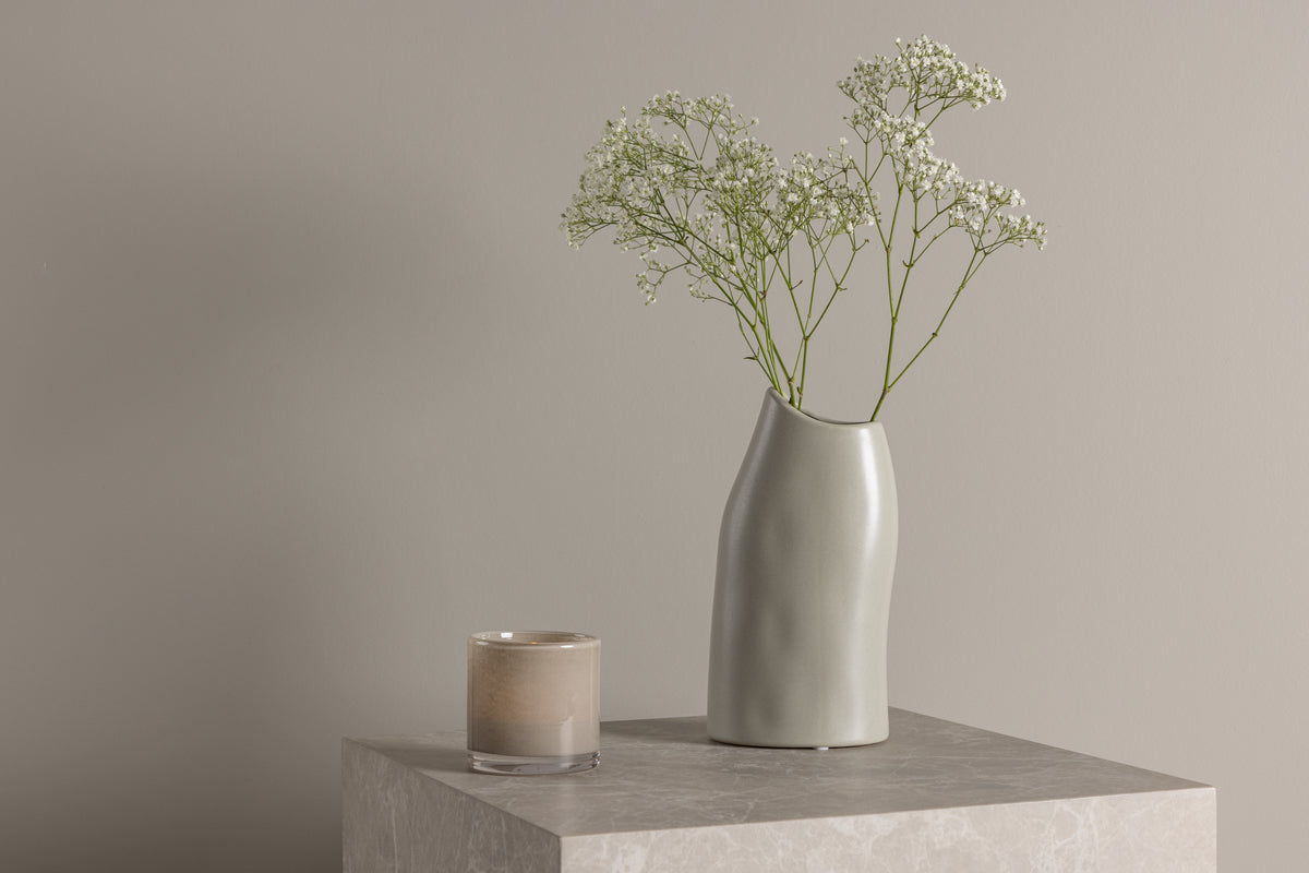 Vase 23 x 12 x 9 Light Grey