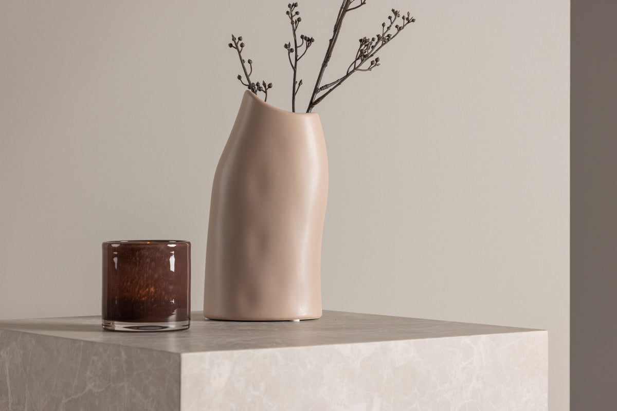 Vase 23 x 12 x 9 Light Pink