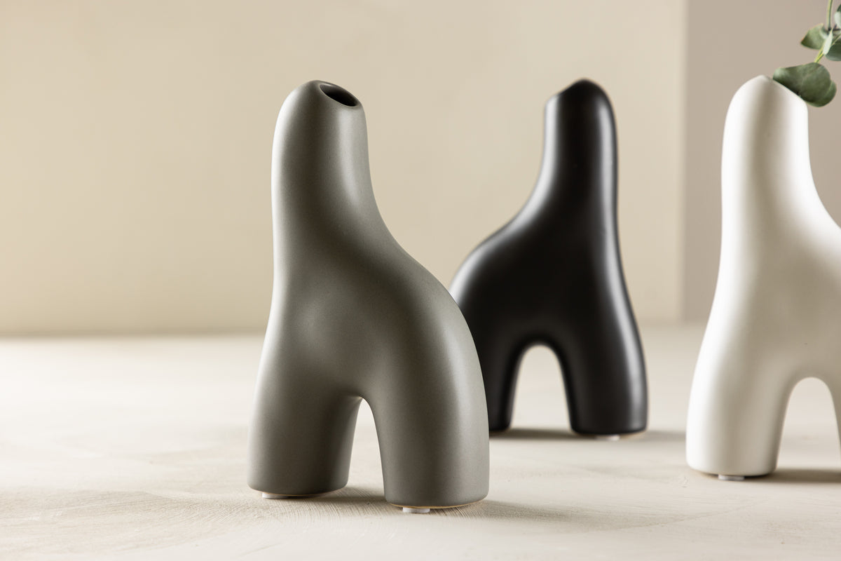 Vase 4,3 x 16 x 9,4 Dark Grey