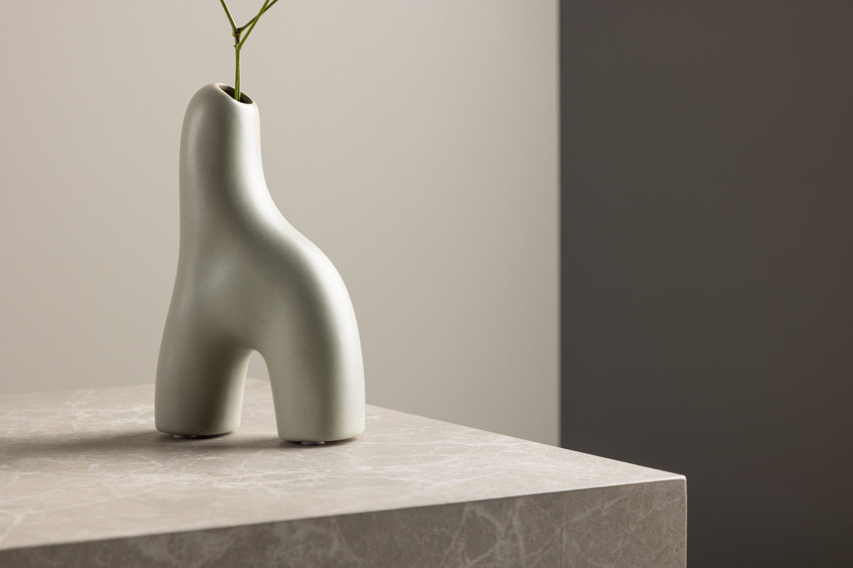 Vase 4,3 x 16 x 9,4 Light Grey