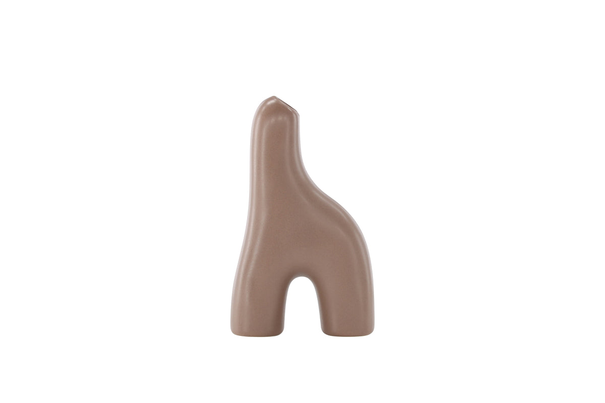 Vase 4,3 x 16 x 9,4 Brown