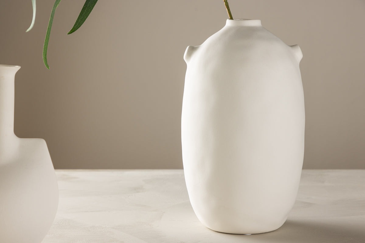 Vase ø17 Offwhite