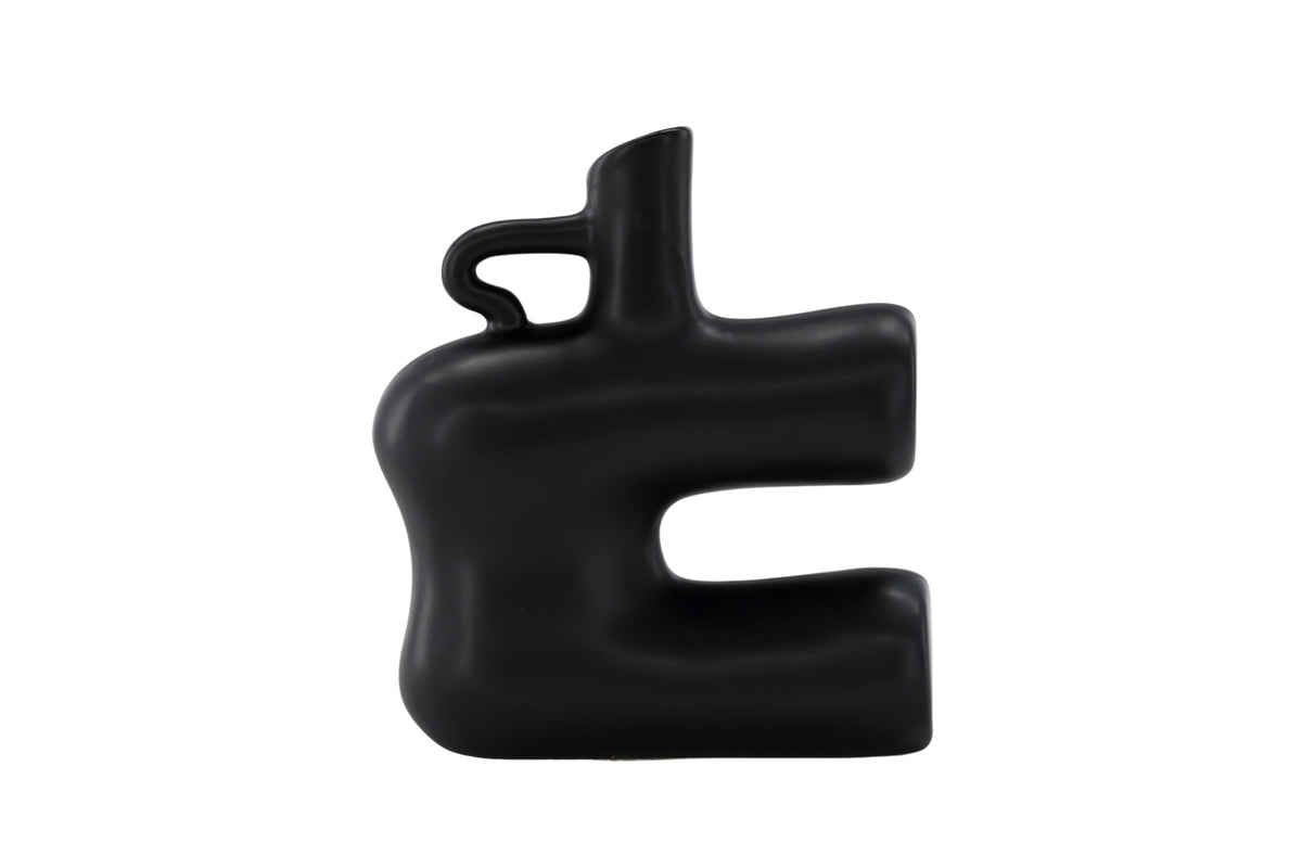 Vase 19 x 18 x 7 Black