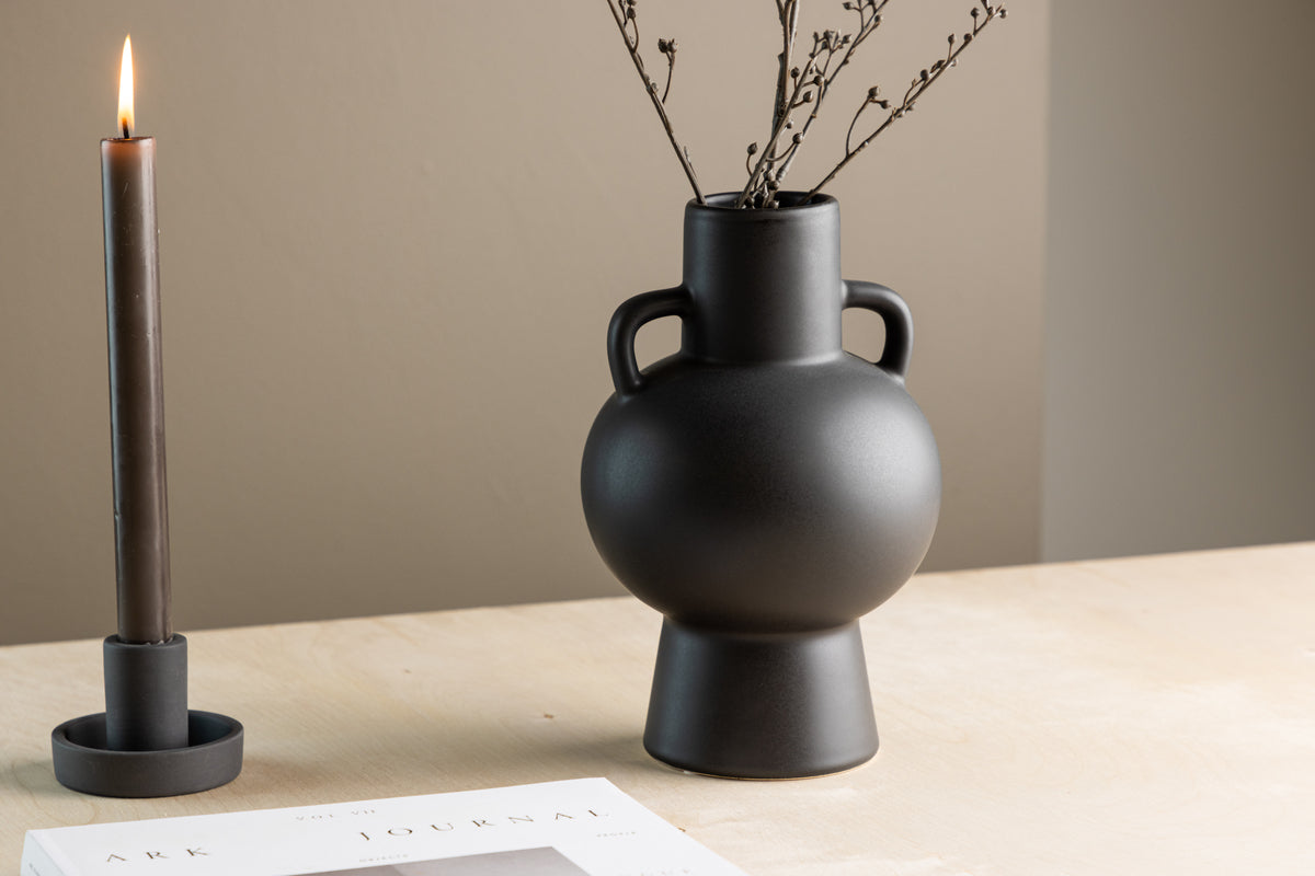 Vase ø16 Black