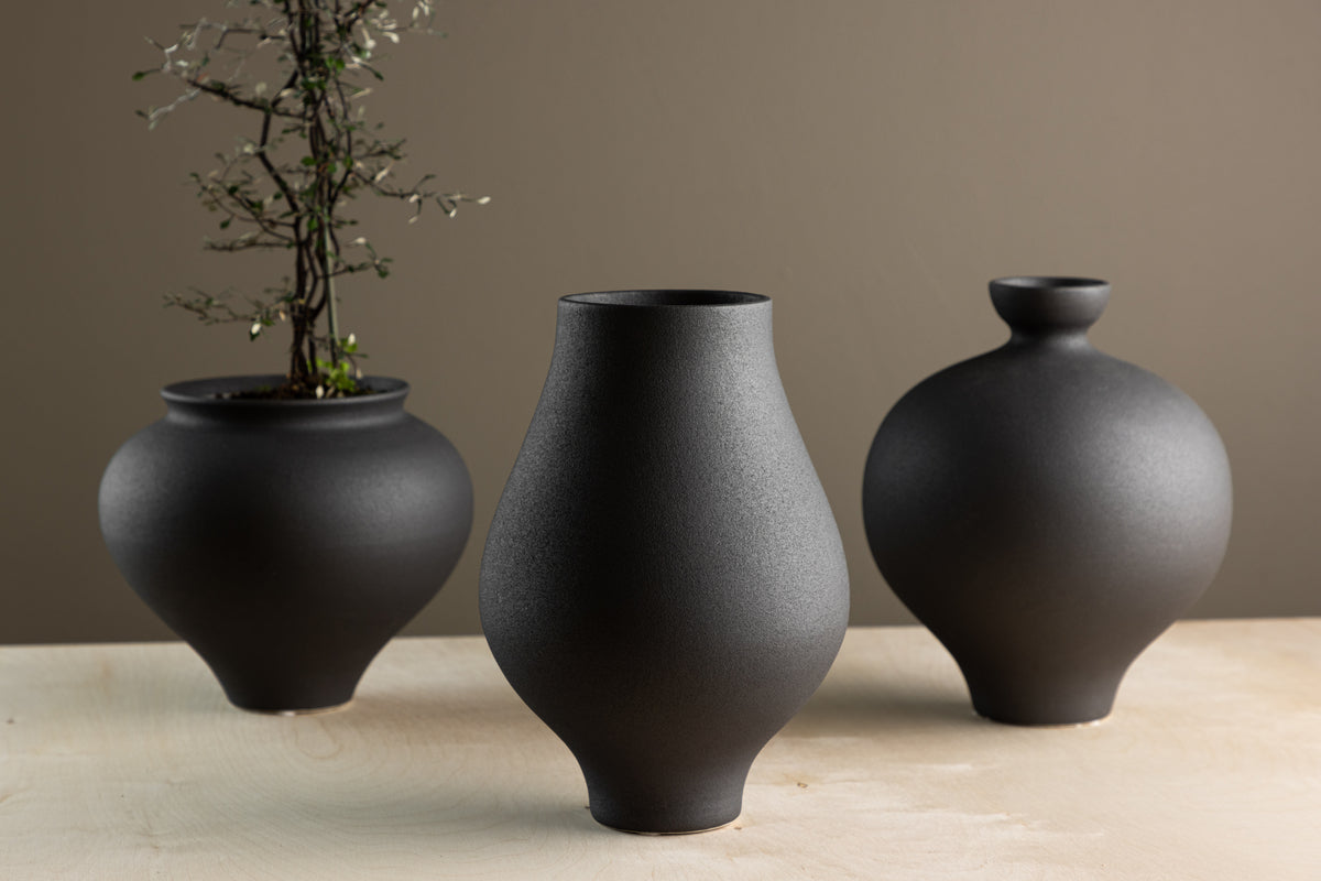 Vase ø14 Black