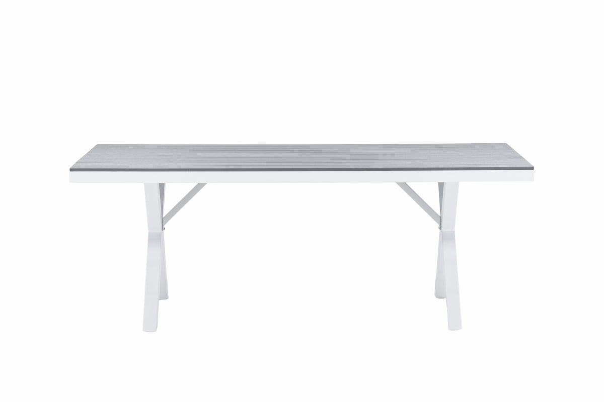 Rectangular Dining Table 74 x 200 x 100 Grey