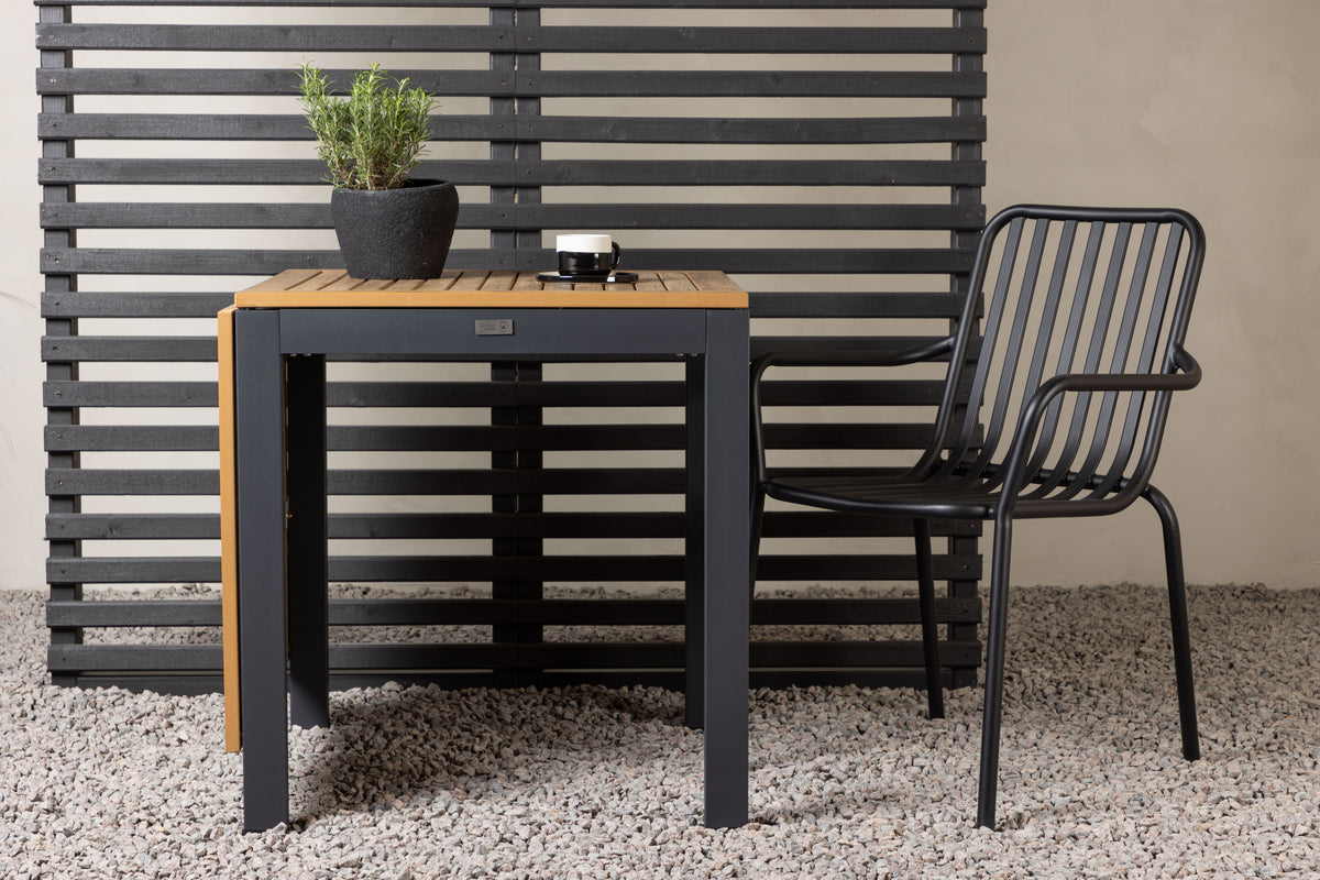 Cafe Table 75 x 70 x 70 Black